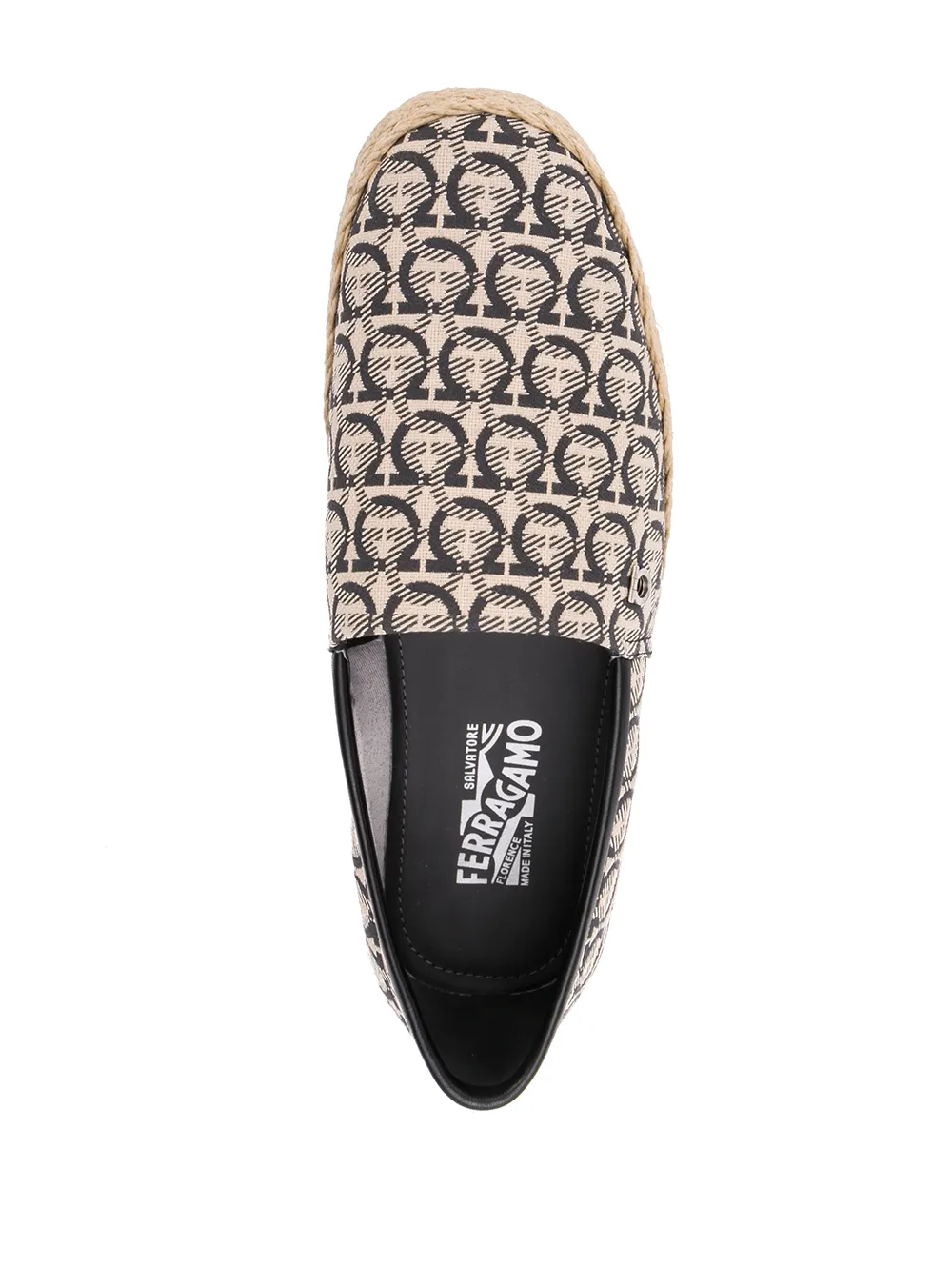 Ferragamo Ganicini print loafers Neutrals