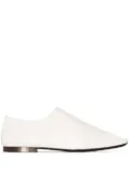 LEMAIRE square-toe leather Derby shoes - White