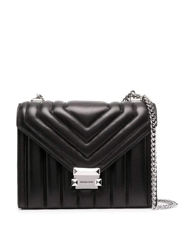 michael kors black quilted purse