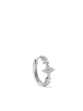 DE JAEGHER 18kt white gold Darling Flower single mini hoop - Silver
