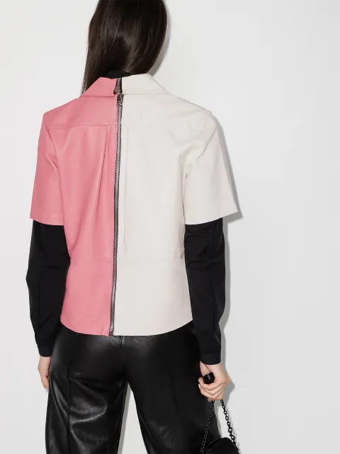 remain sienna leather shirt