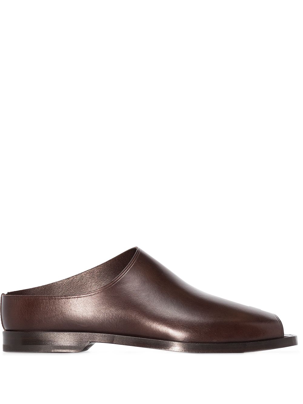 LEMAIRE OPEN-TOE FLAT MULES