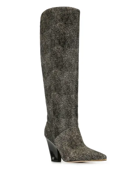 tory burch lila multicolor knee boot