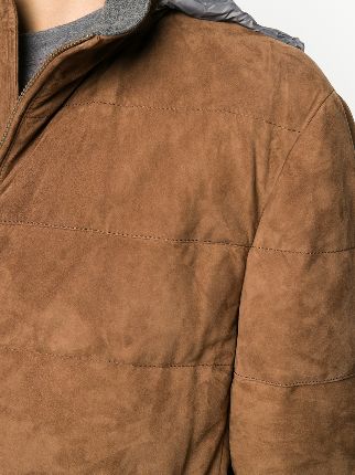 suede down-padded jacket展示图