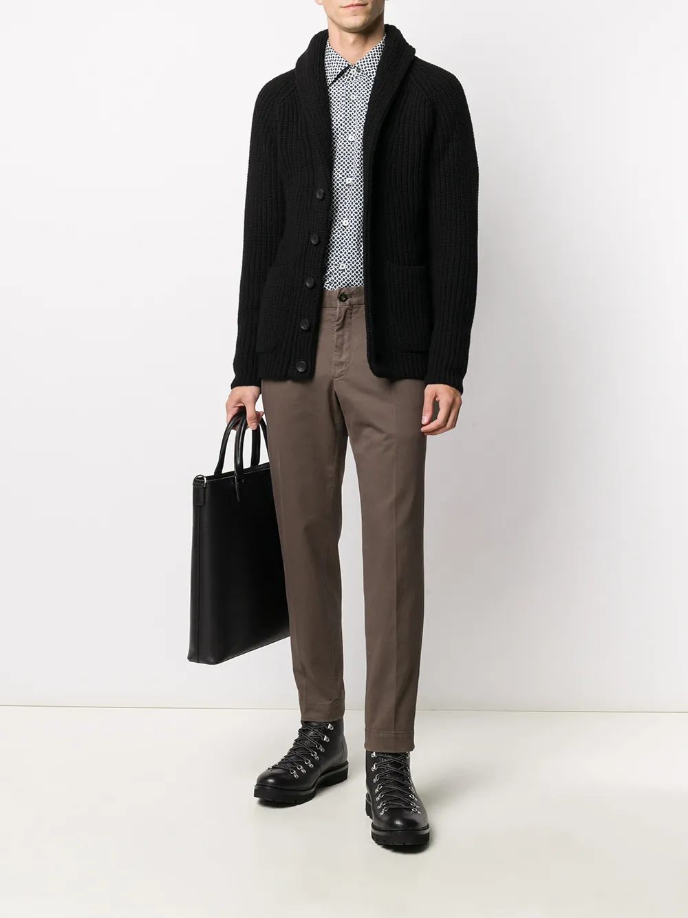 Dell'oglio Overhemd met geometrische print - Blauw