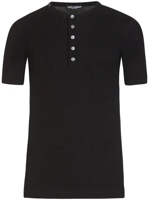Dolce & Gabbana fine-rib cotton T-shirt