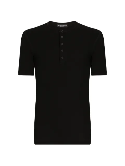 Dolce & Gabbana fine-rib cotton T-shirt