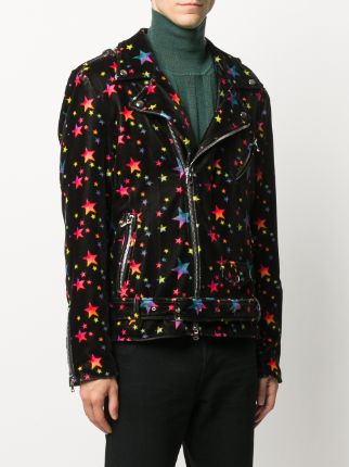 star velvet biker jacket展示图