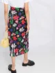 MSGM floral-print midi skirt