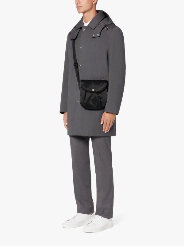 Black Nylon PORTER Round Sacoshe Bag