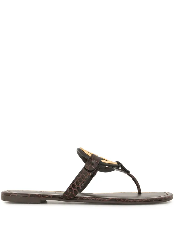 tory burch all black sandals