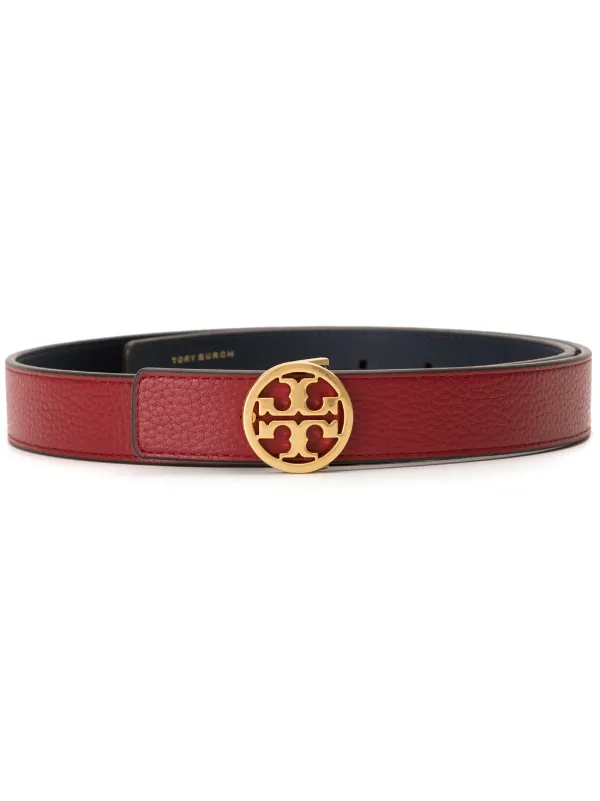 tory burch 1 reversible logo belt