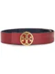Image 1 of Tory Burch 1.5" reversible logo leather belt