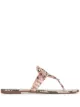 Image 1 of Tory Burch Miller snakeskin-effect sandals