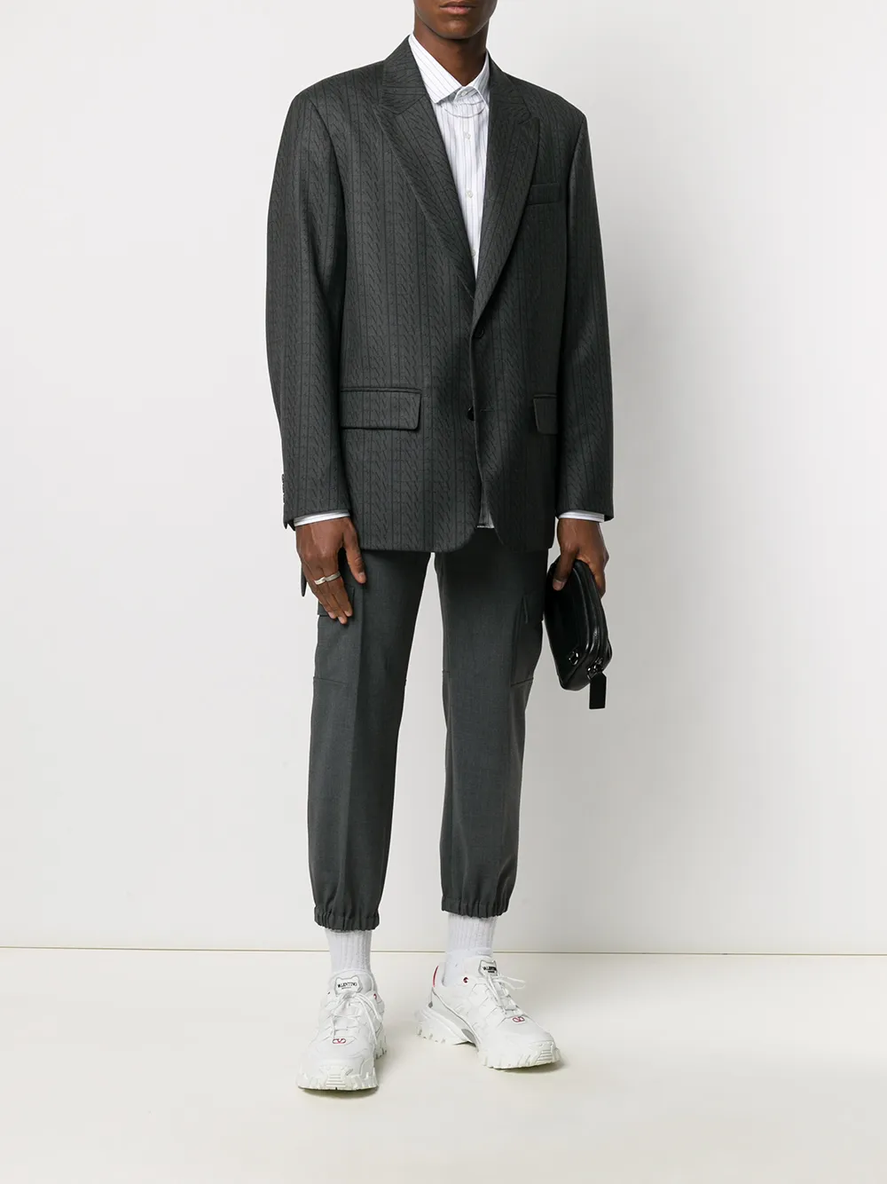 Valentino Garavani VLTN print single-breasted blazer | Blazers | Image 2
