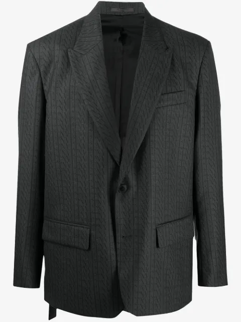 Valentino Garavani VLTN print single-breasted blazer