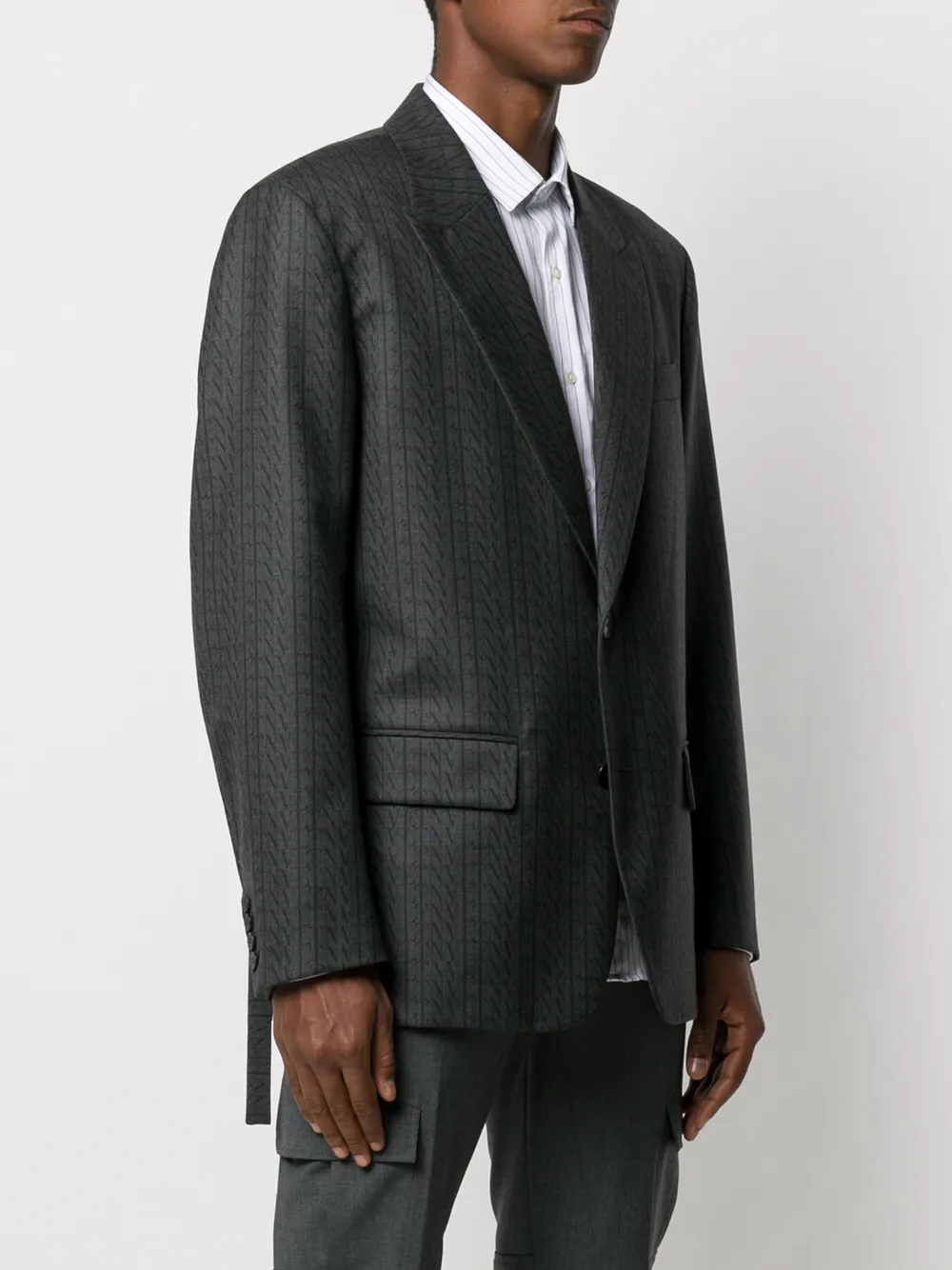 Valentino Garavani VLTN print single-breasted blazer | Jackets | Image 3