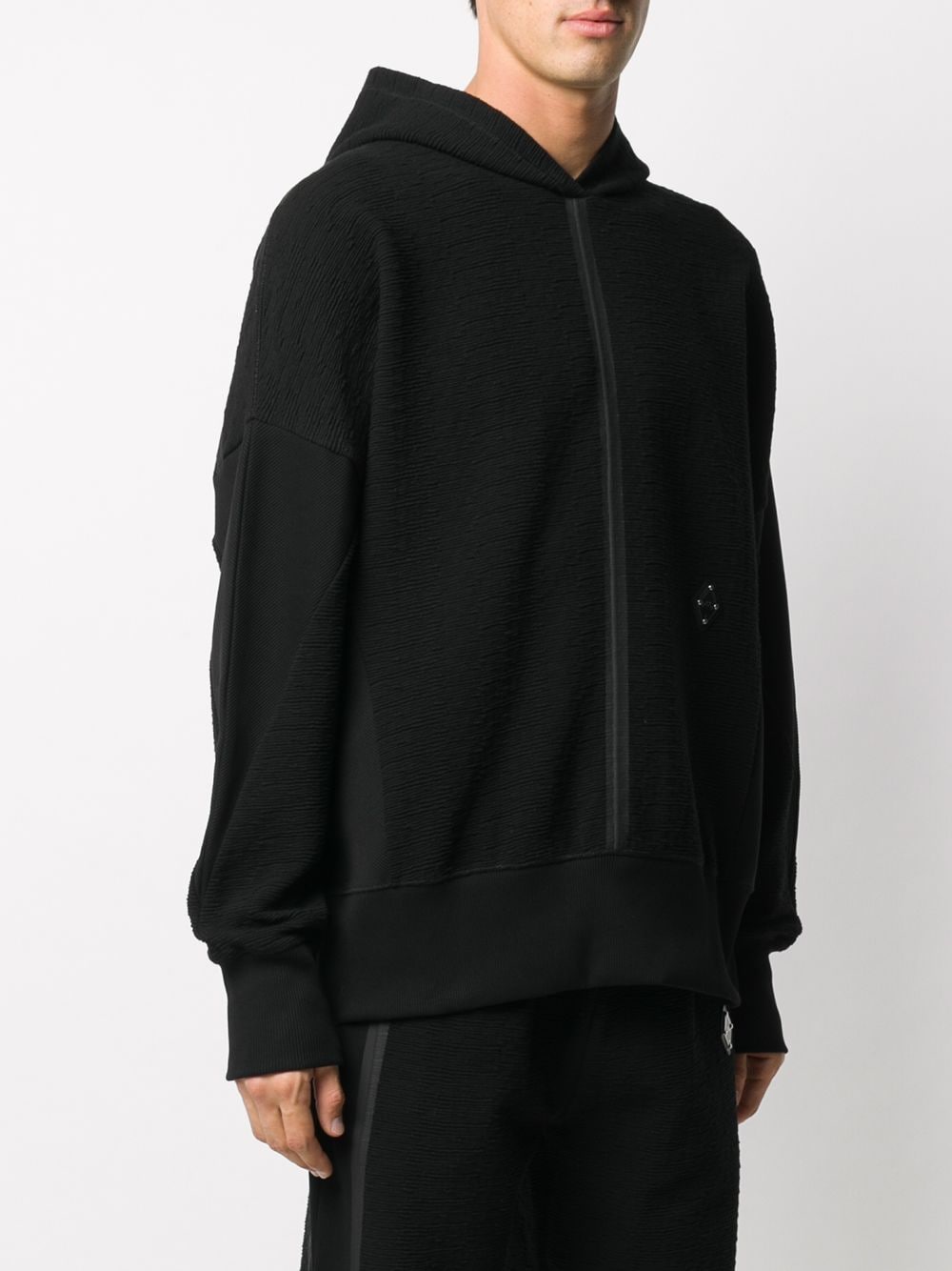 Shop A-cold-wall* Concealed Zipped Hoodie In Black