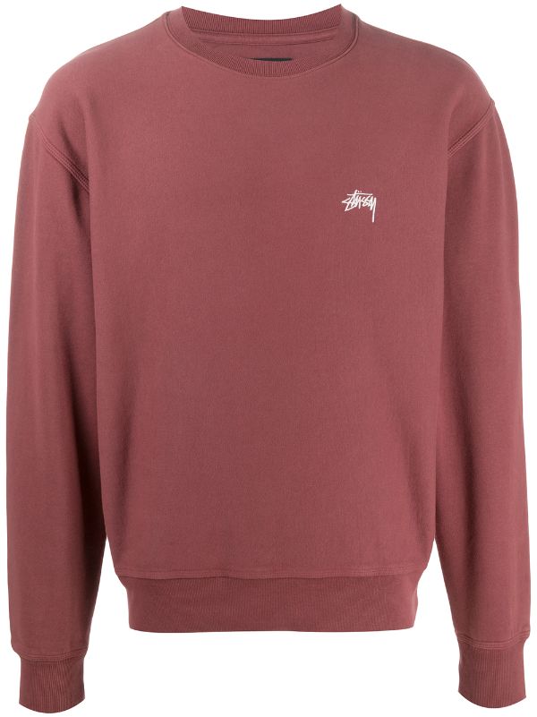 stussy red sweatshirt