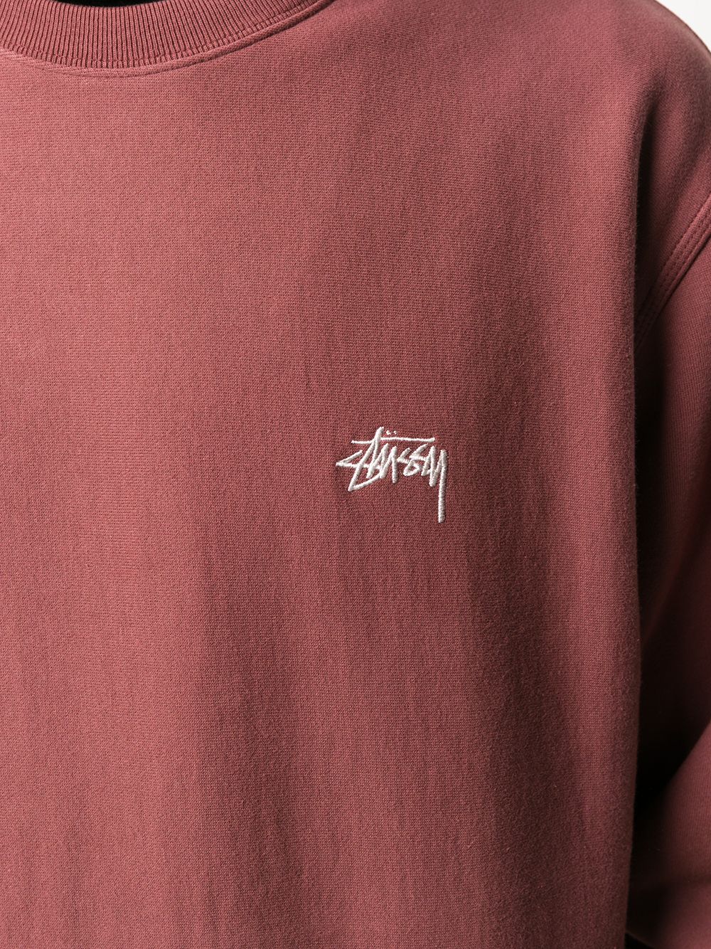 фото Stussy толстовка с вышитым логотипом