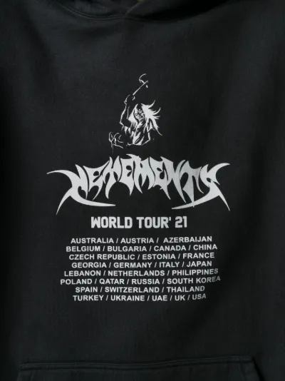 vetements world tour 21 hoodie