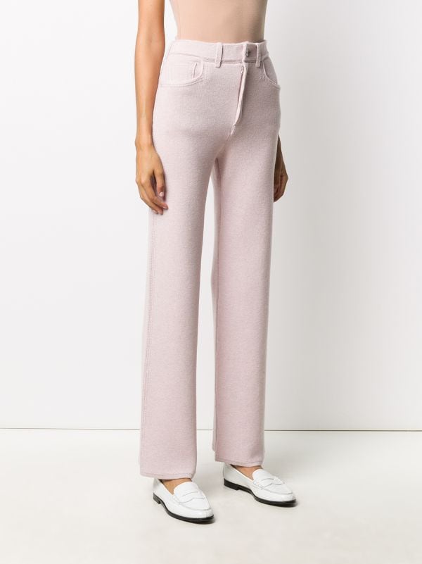 High-waisted Cashmere Pants