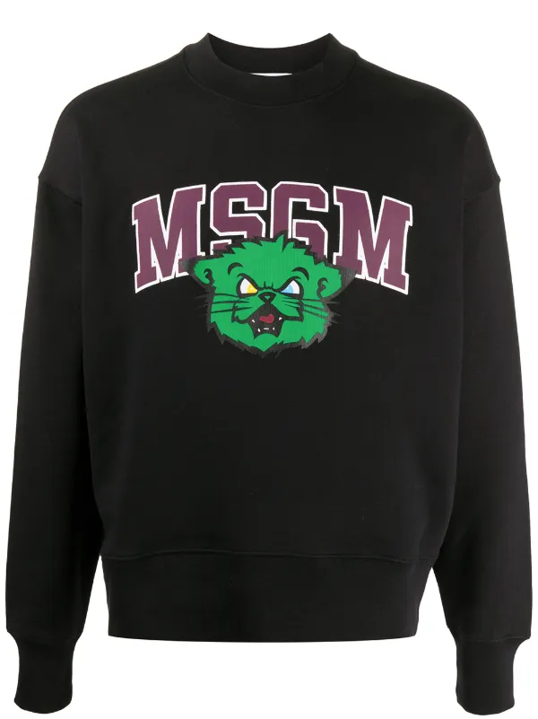 MSGM Sweater Met Logoprint Farfetch Truien & vesten voor dames van MSGM Farfetch