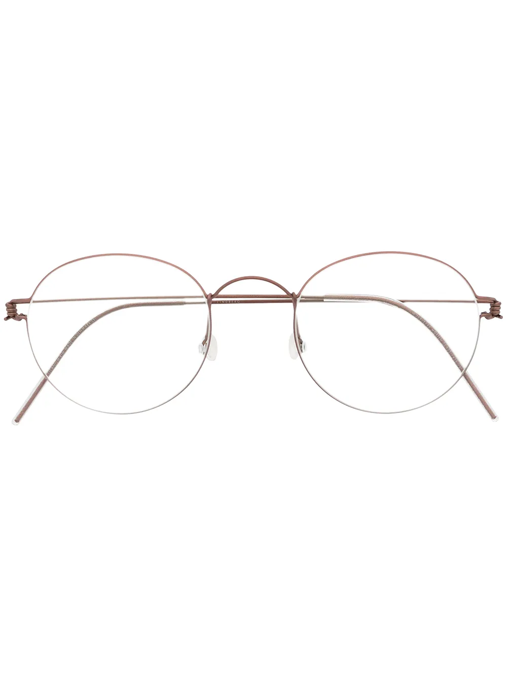 Lindberg titanium round frame glasses | Pink | Image 1