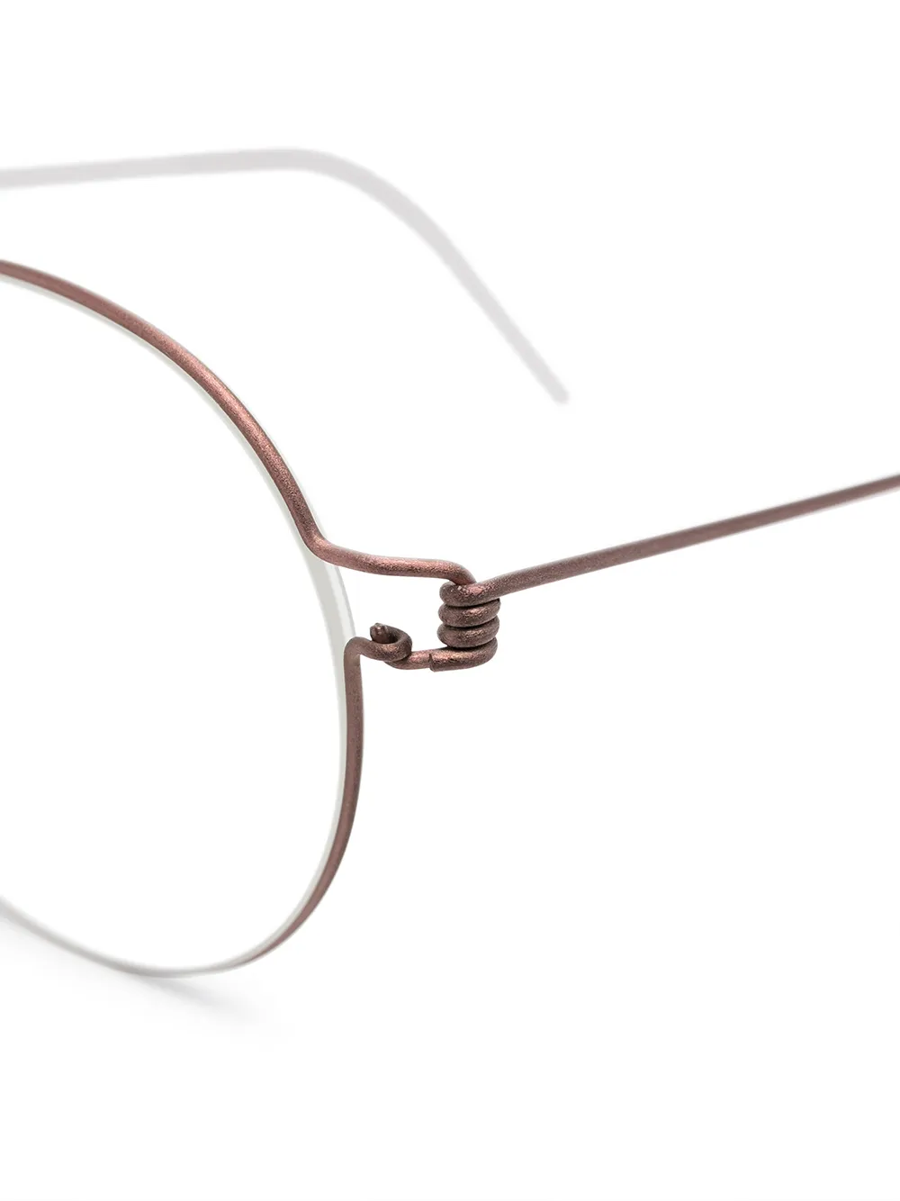  Lindberg Brille Mit Rundem Gestell   Rosa 