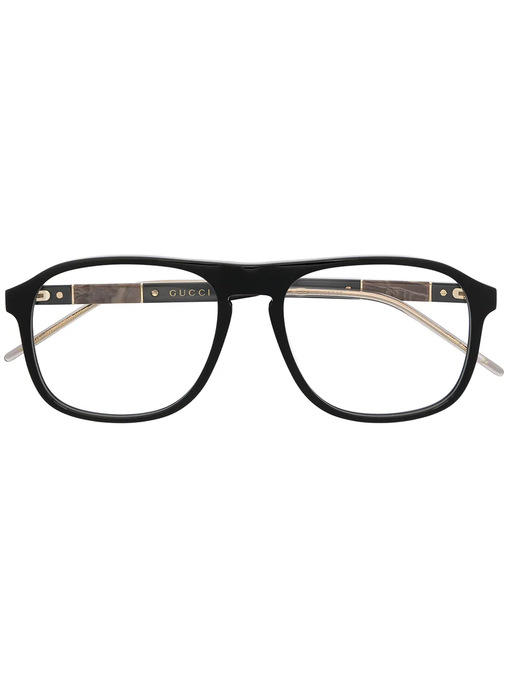 Gucci Eyewear square-frame glasses | Black | Image 1