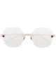 الصورة 1 من Pomellato Eyewear نظارة بإطار مستدير مزين بالأحجار الكريمة