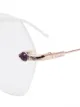 Pomellato Eyewear نظارة بإطار مستدير مزين بالأحجار الكريمة