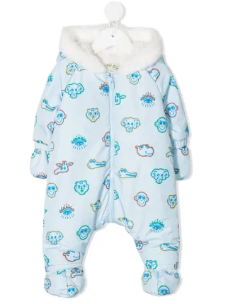 hooded baby grow