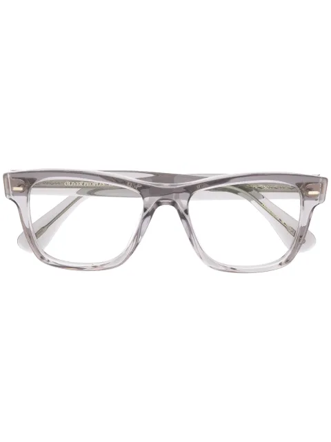 Oliver Peoples square transparent-frame glasses