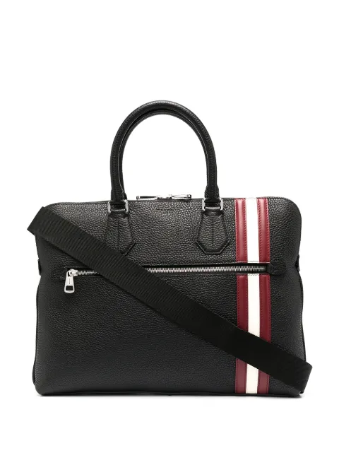 Bally شنطة لابتوب بأطراف مخططة