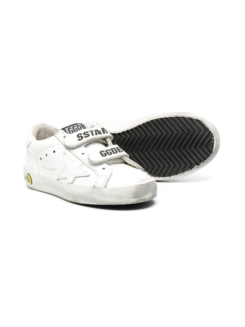 Image 2 of Golden Goose Kids Superstar touch strap sneakers