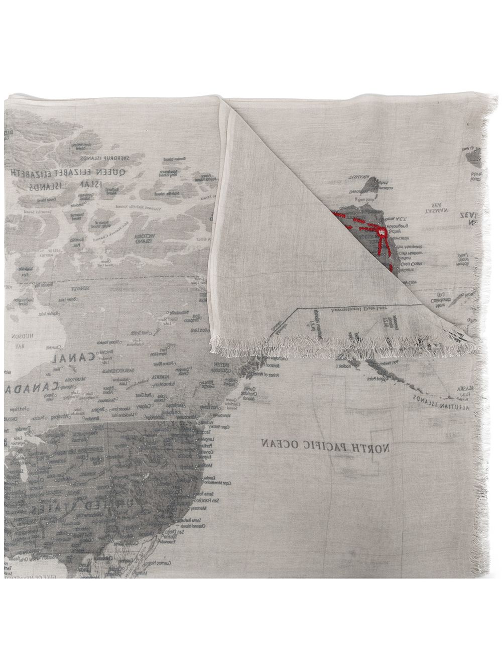 фото Faliero sarti map-print scarf