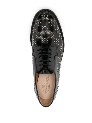 x Church's studded leather derby shoes展示图