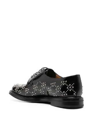 x Church's studded leather derby shoes展示图