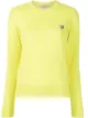 Image 1 of Maison Kitsuné logo patch merino pullover