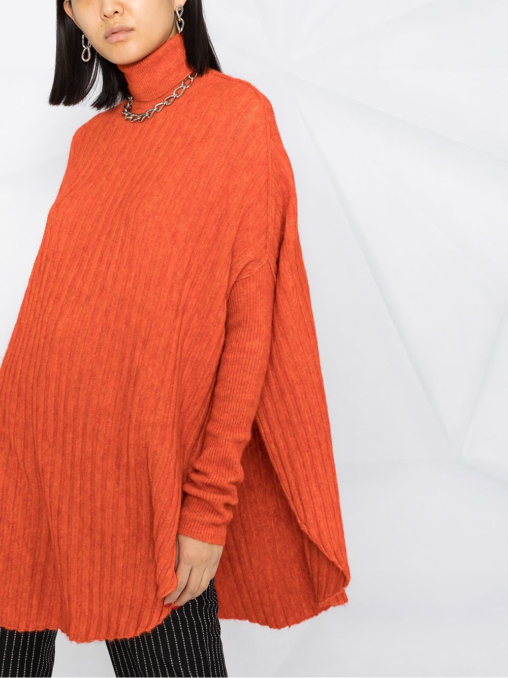 фото Mm6 maison margiela oversize turtleneck top