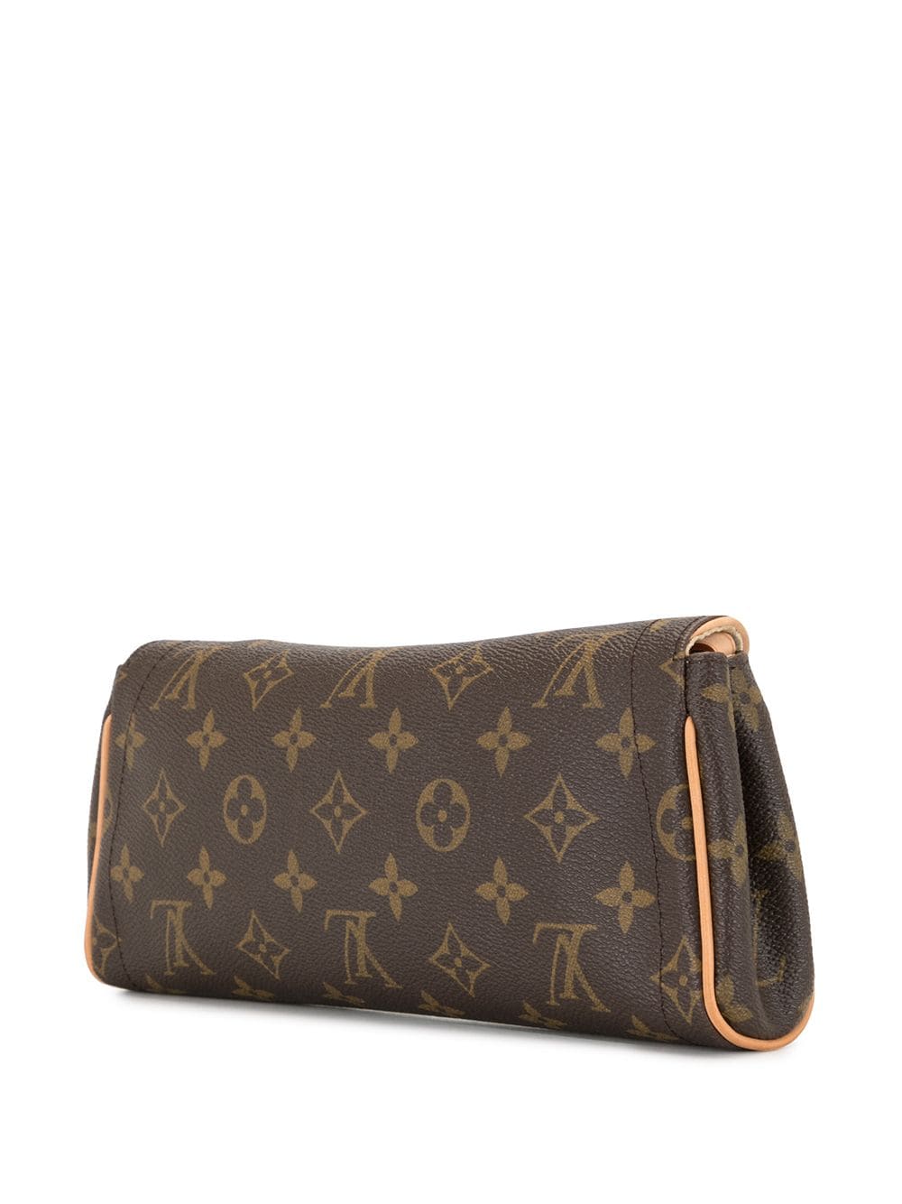 Louis Vuitton Demi Ronde Brown Canvas Clutch Bag (Pre-Owned)
