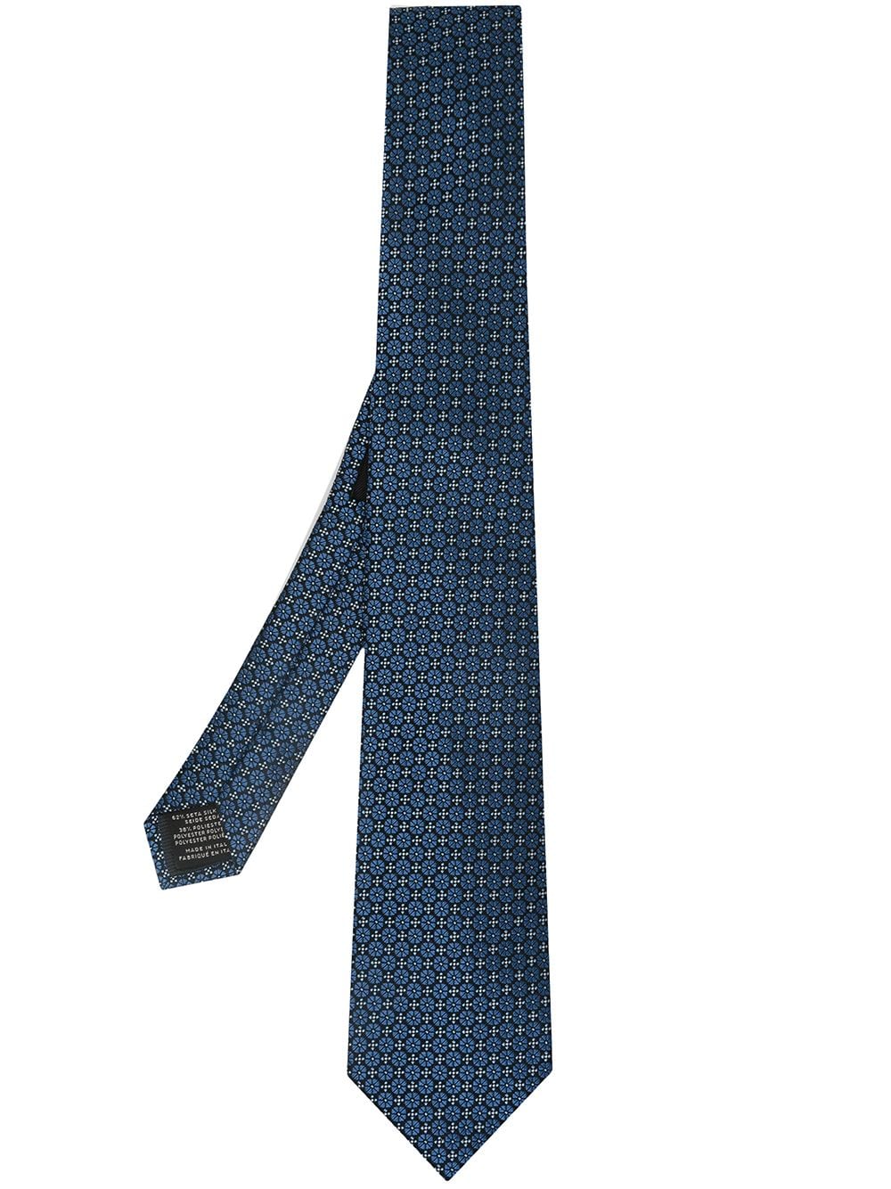 фото Z zegna галстук с цветочной вышивкой