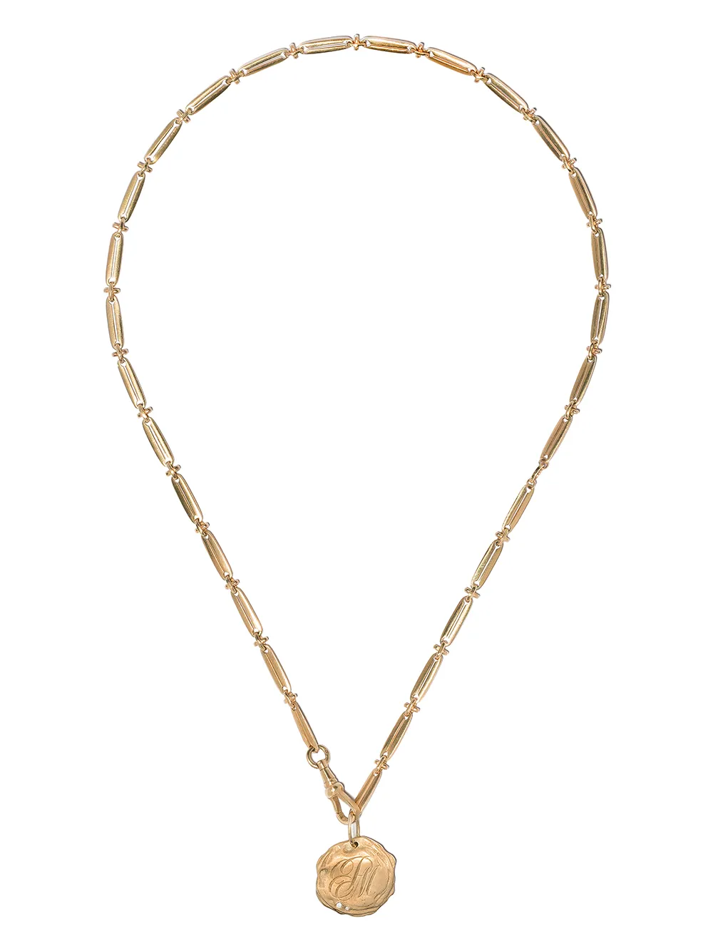 

Pascale Monvoisin 9kt yellow gold diamond Initiale Nº2 necklace