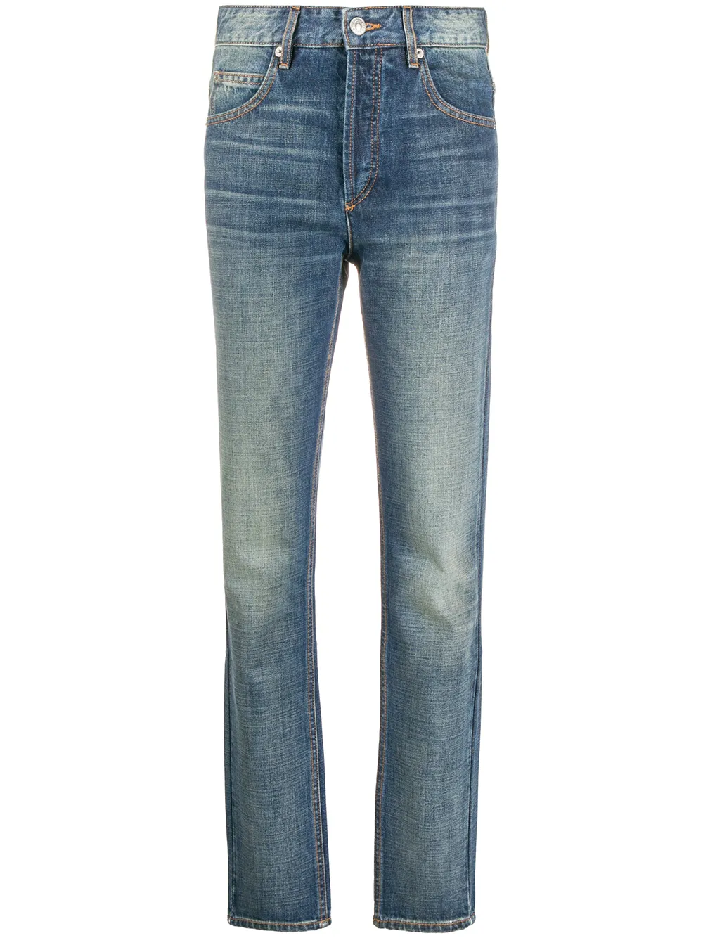 Click to view more detailed imagery on our partner's website Isabel Marant Étoile High-waisted Straight Leg Jeans In Blue