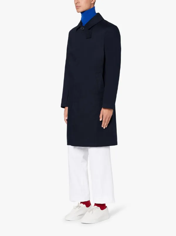 MANCHESTER Navy RAINTEC Cotton 3/4 Coat