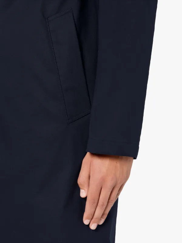 MANCHESTER Navy RAINTEC Cotton 3/4 Coat