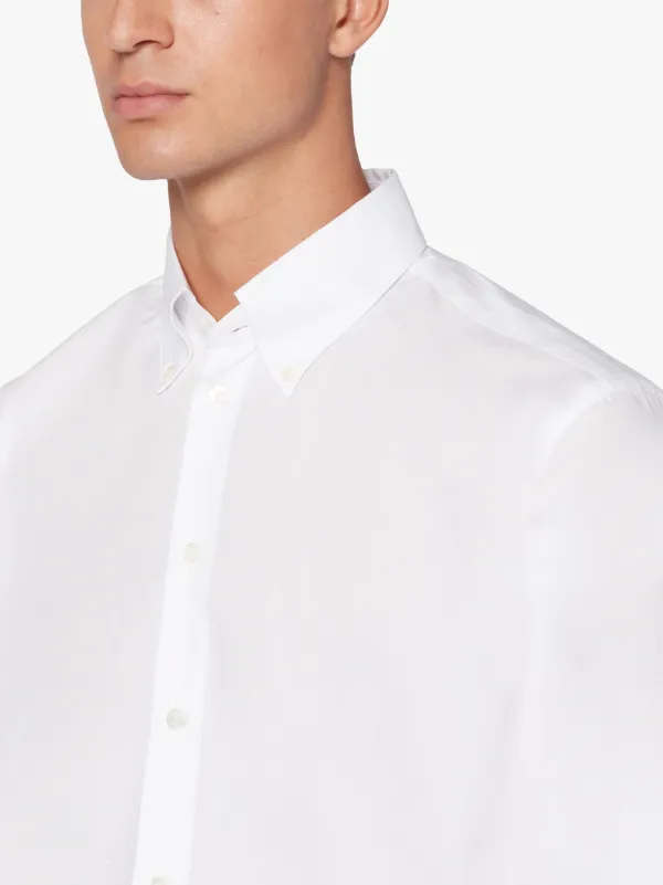 BLOOMSBURY White Stripe Cotton Oxford Shirt | GCS-100