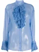 Image 1 of Maison Margiela sheer ruffled blouse