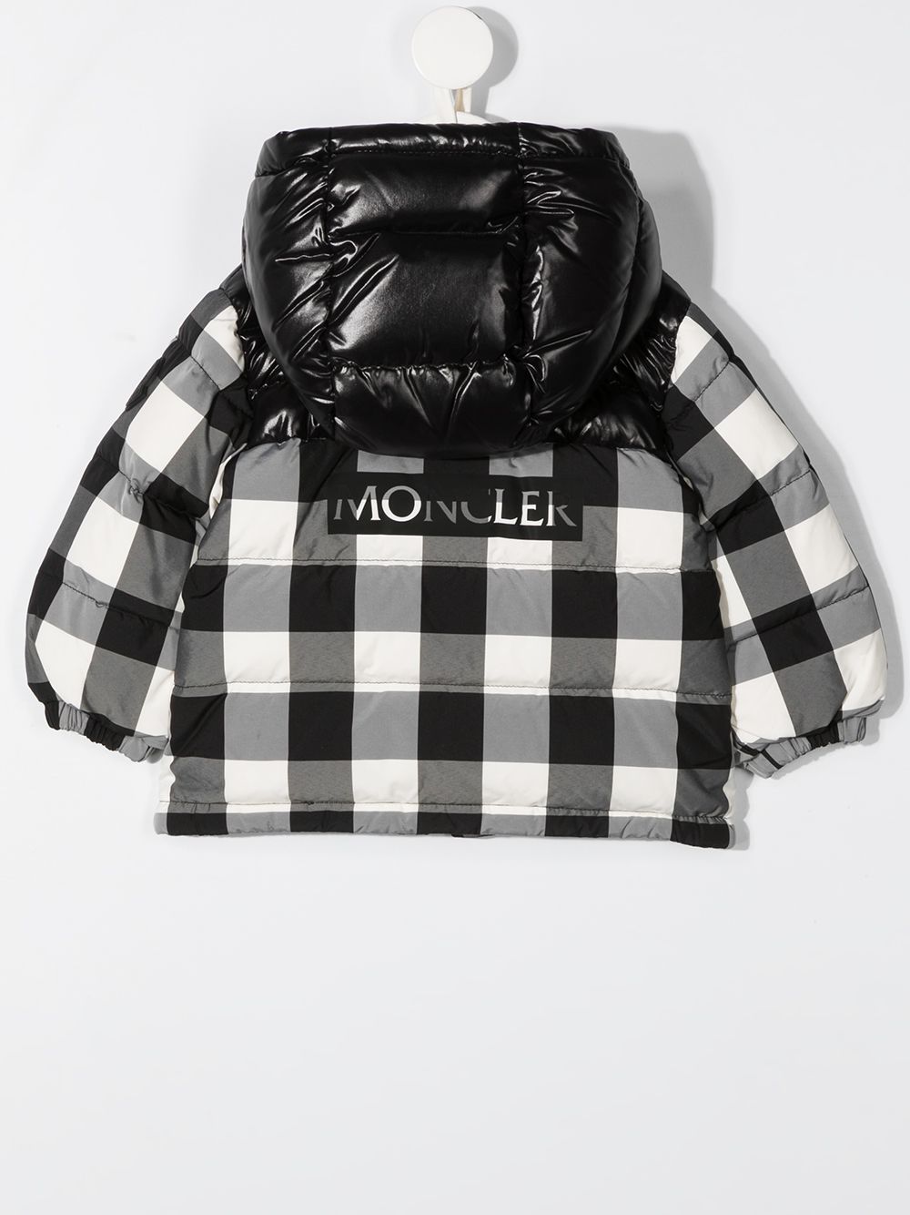 фото Moncler kids пуховик в клетку